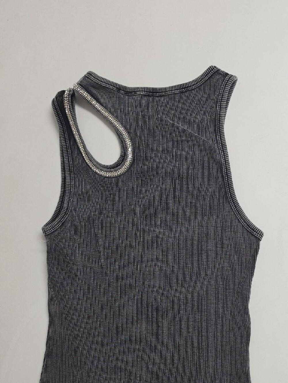 SANDRO Rhinestone One-Shoulder Bodysuit - Picture 10 of 12
